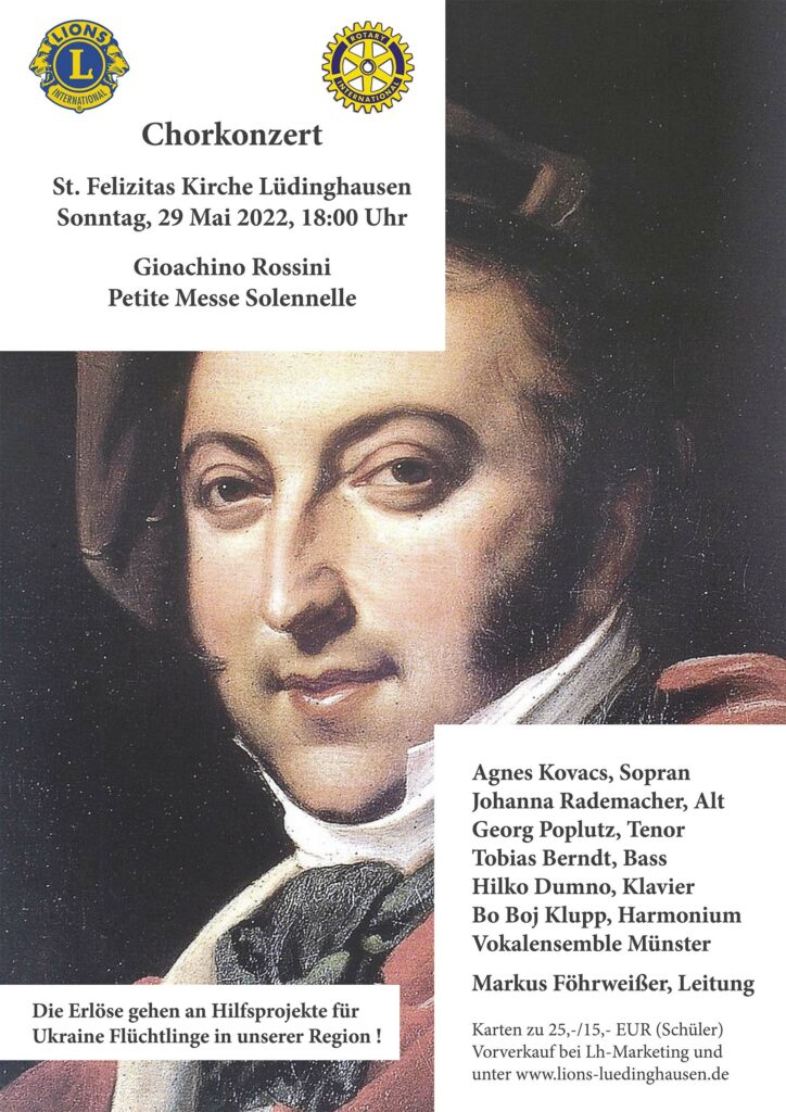 Konzertplakat Rossini