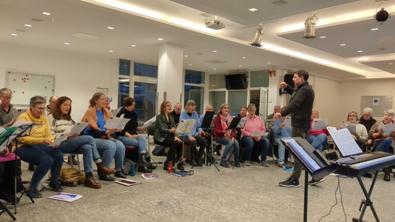 Probe des Westfälischen Kammerchors Münster unter Nicol Matt